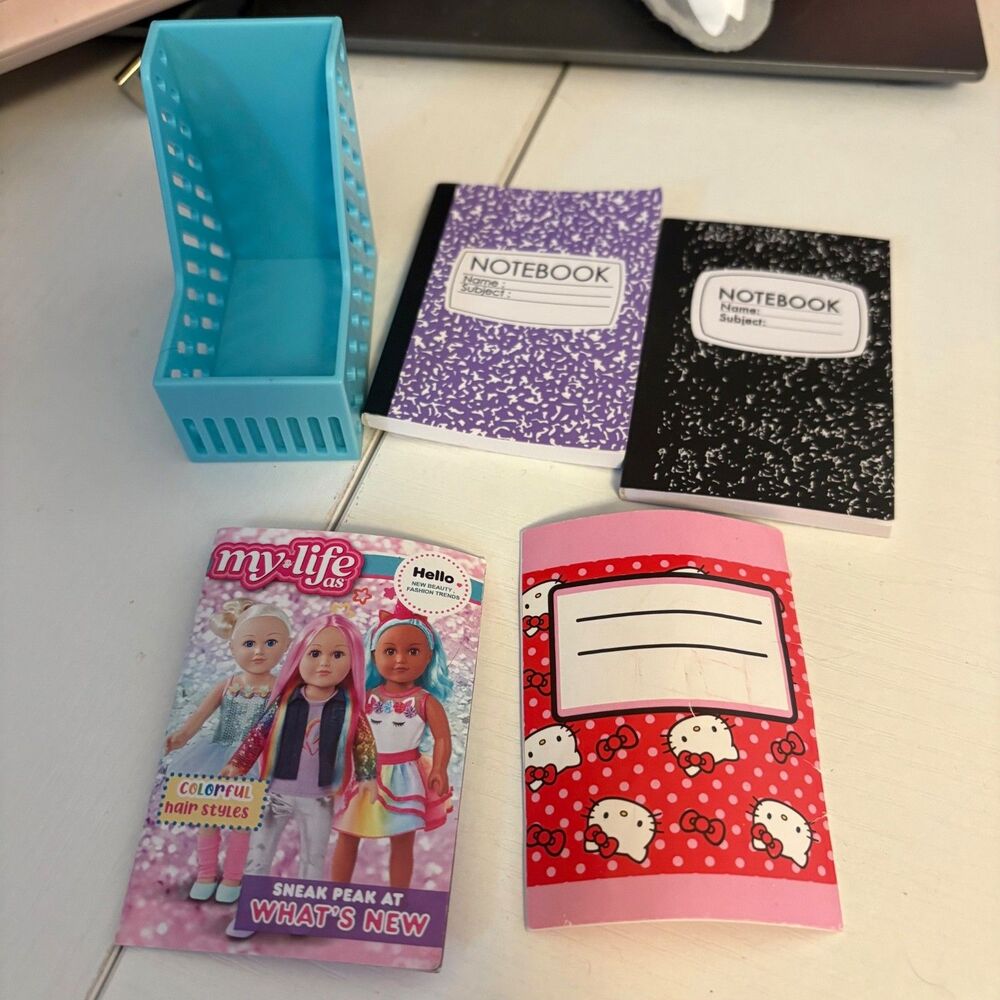 My Life As 4 Note Books And Blue Holder Purple, Black, Hello Kitty And More